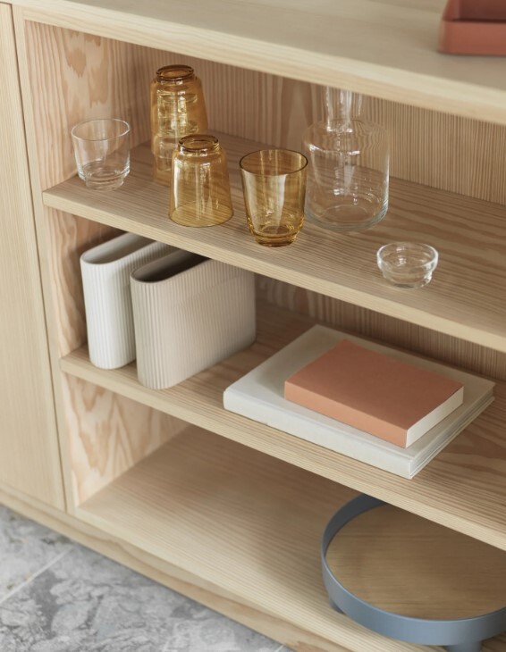Ваза MUUTO коллекция Ridge white 20х6х16,5