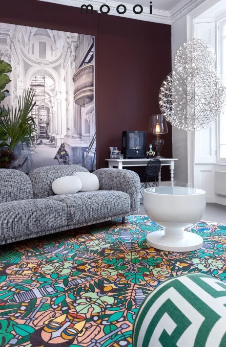 Стол Elements 007 MOOOI cт.волокно/ппп/blue  600х600х520h