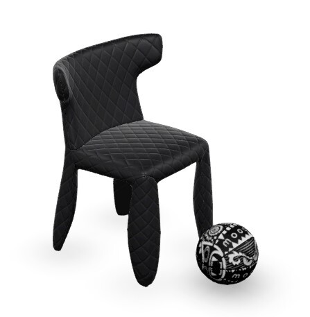 Кресло Diamond Arms MOOOI сталь/пена/ткань 560х400х800h коллекция Monster