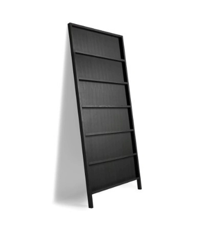Стеллаж Oblique Big MOOOI массив дуба/бук black stained 1050х60х2860h