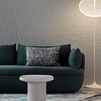 Диван Bart base MOOOI массив/пена/жаккард/white 2350х1000х600h