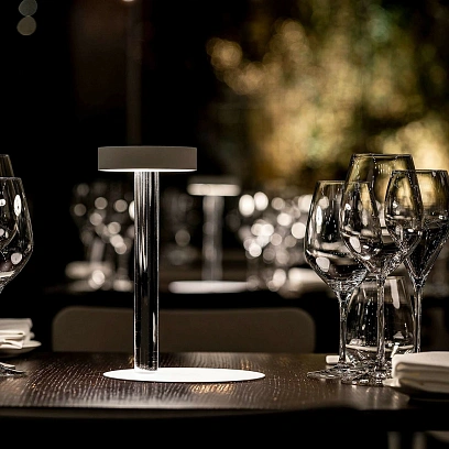 Настольный светильник Tetatet Flute DAVIDE GROPPI белый