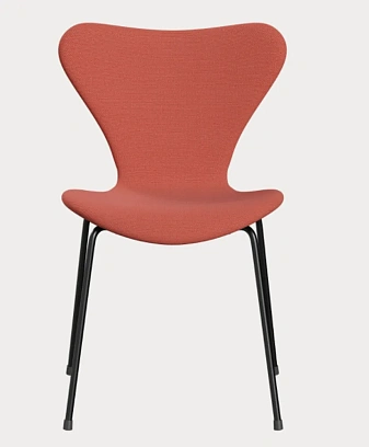Стул 3107 FRITZ HANSEN фанера/сталь/бархат/ powdery/misty rose 500х520х820h