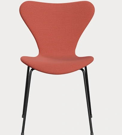 Стул 3107 FRITZ HANSEN фанера/сталь/бархат/ powdery/misty rose 500х520х820h