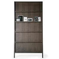 Стеллаж Oblique Big MOOOI массив дуба/бук black stained 1050х60х2860h