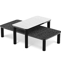 Стол Spotty ZANOTTA массив/black, white 800х400х250h