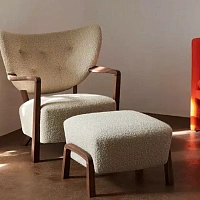Кресло Wulff ATD2, Овчина,  Walnut