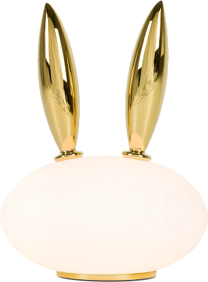 Лампа настольная Purr MOOOI стекло/фарфор/white/gold 210х210х270h коллекция Pet Light