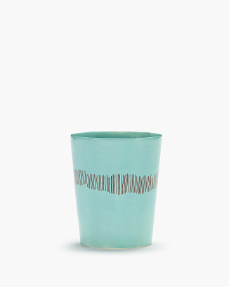 Бокал SERAX керамика/azure swirl-stripes red 85х85х105h объем 330ml коллекция Feast table