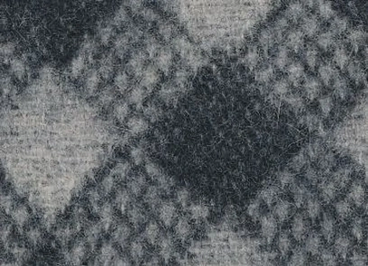 Плед Ken IVANOREDAELLI шерсть 80%/акрил 20%/grey,black 1350х1900