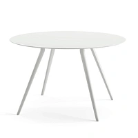 Стол Meety ARPER  ламинат/алюминий white matt d1190х725h