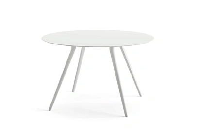 Стол Meety ARPER  ламинат/алюминий white matt d1190х725h