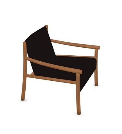 Кресло Kata ARPER массив тика/ткань/ black,charcoal 775х770х760h