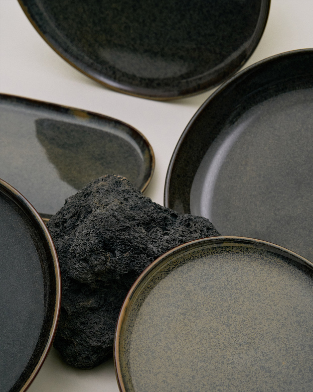 Поднос SERAX stoneware/indi grey 250х150х15h