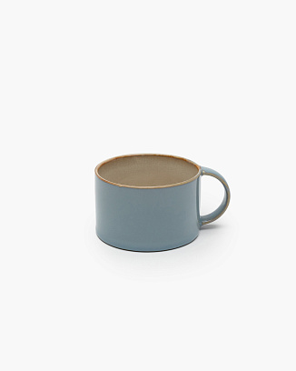 Чашка кофeйная SERAX керамика misty grey/smokey blue 60x60x130h 190ml коллекция Terres de rêves