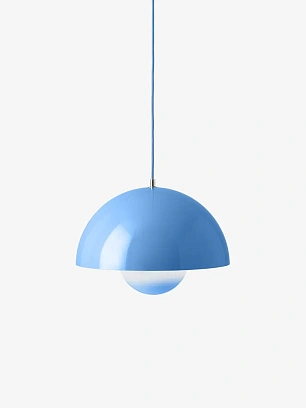 Cветильник подвесной &TRADITION Flowerpot Pendant VP7 голубой