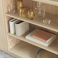 Ваза MUUTO коллекция Ridge white 20х6х16,5