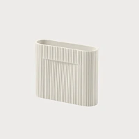Ваза MUUTO коллекция Ridge white 20х6х16,5