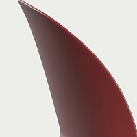 Кресло N02™ Recycle FRITZ HANSEN  алюминий/пластик/dark red 625х625х900h