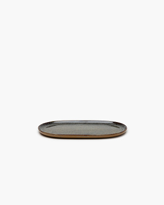 Поднос SERAX stoneware/indi grey 250х150х15h
