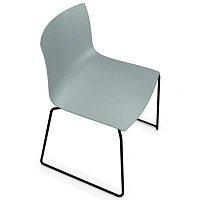 Стул Catifa 46 ARPER сталь/полипропилен/grey black 510х560х800h