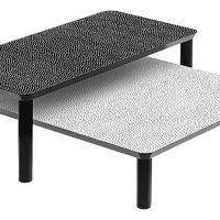 Стол Spotty ZANOTTA массив/black, white 800х400х250h
