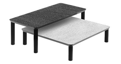 Стол Spotty ZANOTTA массив/black, white 800х400х250h