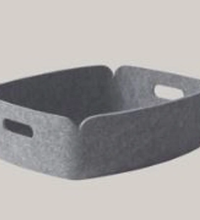 Лоток MUUTO полимерный войлок/grey 400х300х120h коллекция Restore Tray