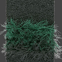 Ковер Feather KASTHALL шерсть/лен  graphite/green 2000х3000