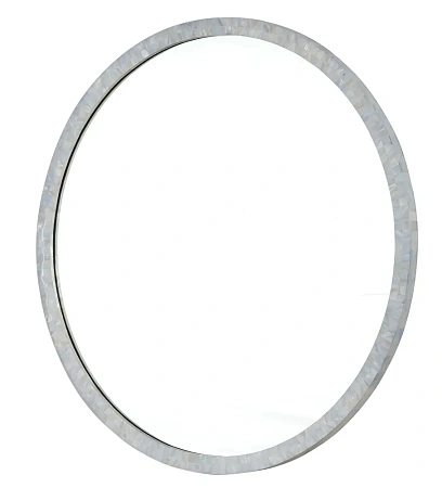 Зеркало круглое MIRROR HOME массив/перламутр/silver D810