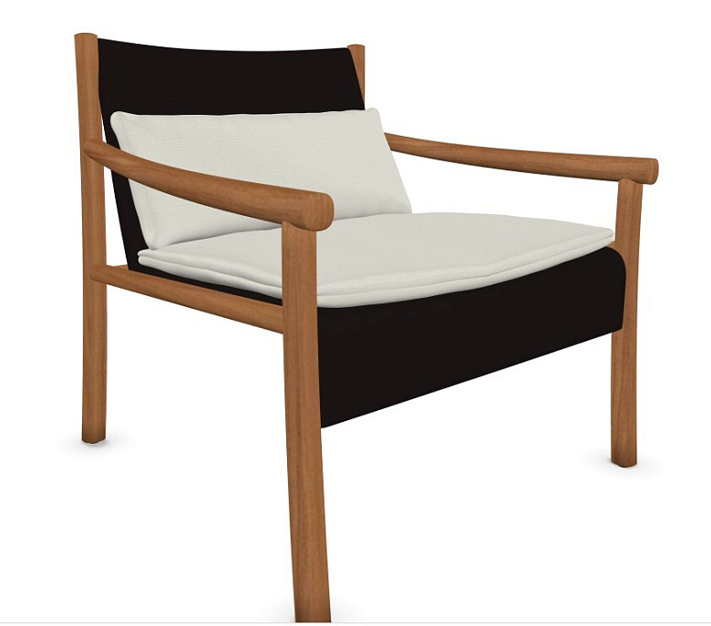 Подушка для кресла Kata ARPER ткань/outdoor/серый 670х20х720h