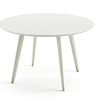 Стол Meety ARPER  ламинат/алюминий white matt d1190х725h