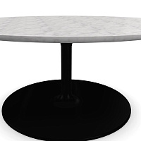 Столик Dizzie ARPER сталь/мрамор black,white 540х470х430h