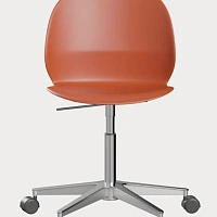 Кресло N02™ Recycle FRITZ HANSEN  алюминий/пластик/dark red 625х625х900h