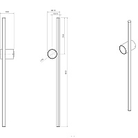 Бра FLOS COORDINATES W1 EU CHA 800mm