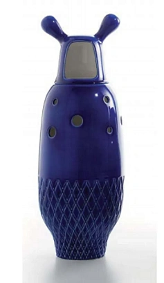 Ваза Showtime N5 BD BARSELONA DESIGN керамогранит blue/white