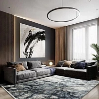 Ковер EKOHALI Fresco FS 16 grey/black 160x230