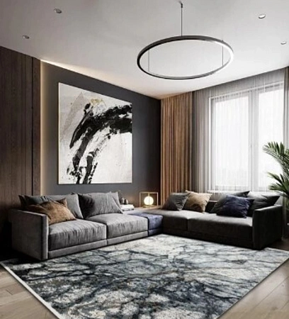 Ковер EKOHALI Fresco FS 16 grey/black 160x230