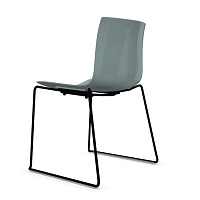 Стул Catifa 46 ARPER сталь/полипропилен/grey black 510х560х800h