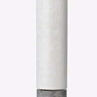 Лампа настольная Gravity  GUBI лен/ мрамор/grey 130х65х440