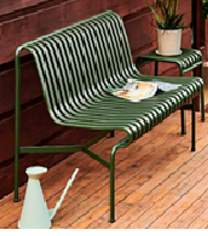 Скамья HAY Palissade dinung bench olive
