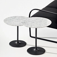 Столик Dizzie ARPER сталь/мрамор black,white 540х470х430h