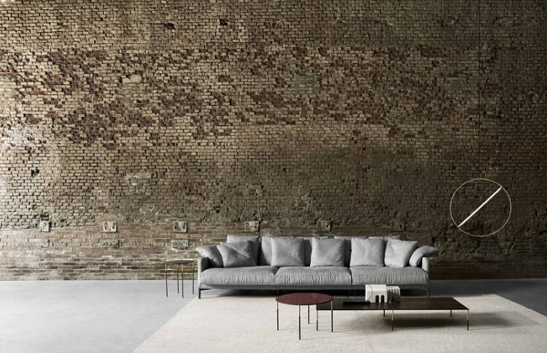 Диван Duma XL LIVING DIVANI кожа/grafit
