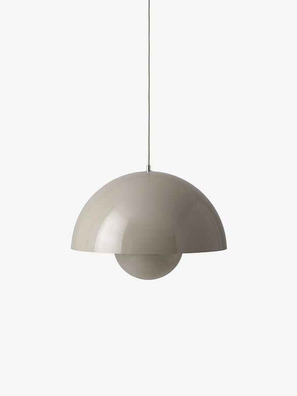 Подвесной светильник Flowerpot Pendant VP2, серо-бежевый