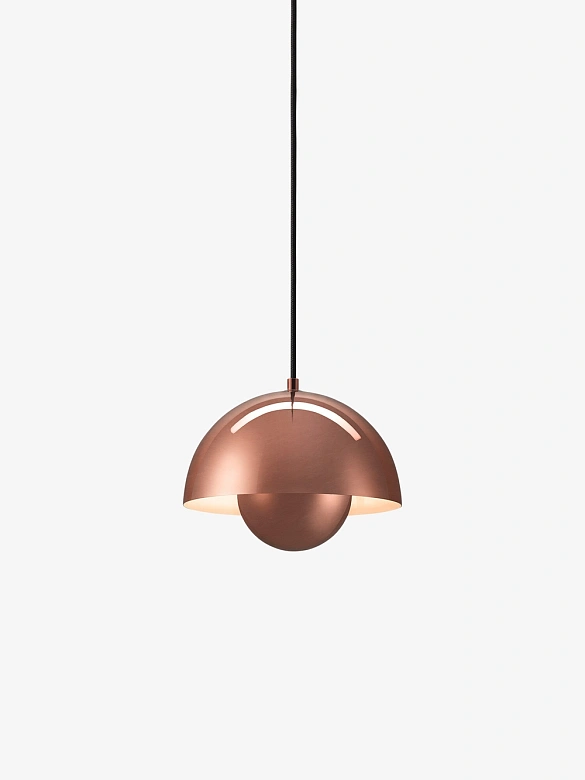 Cветильник  Flowerpot Pendant VP1 &TRADITION подвесной/металл/полированная медь 230х230х160h