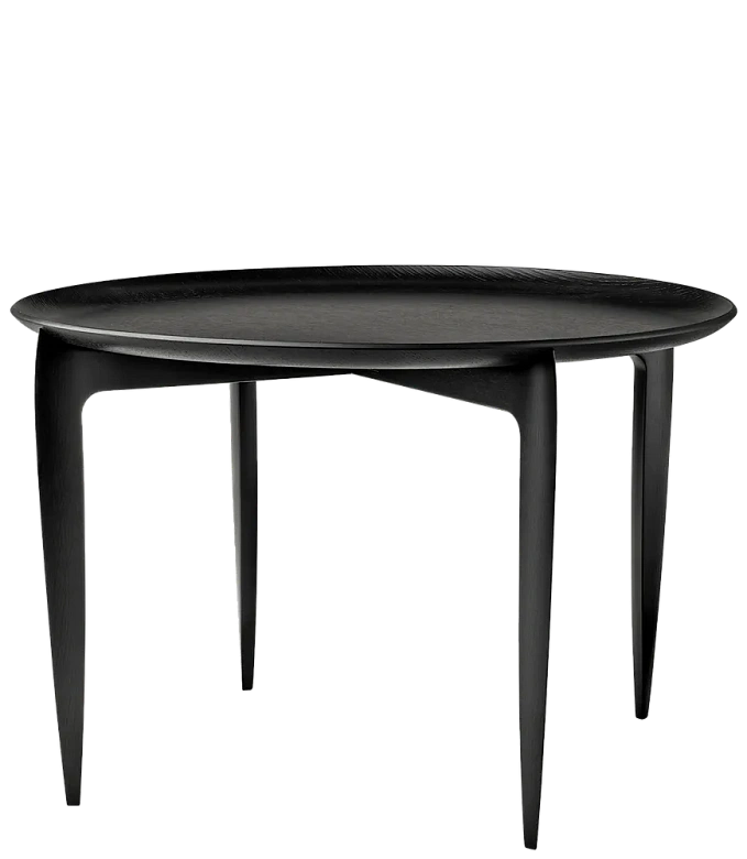 Столик Tray L FRITZ HANSEN фанера/лак/black 600х390h