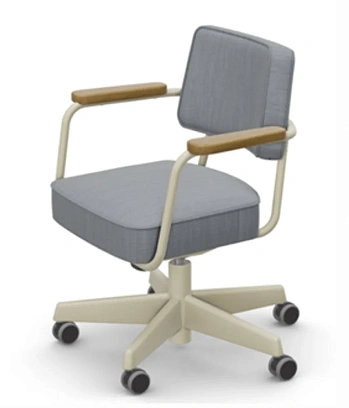 Стул VITRA Fauteuil Direction Pivotant, ice grey melange