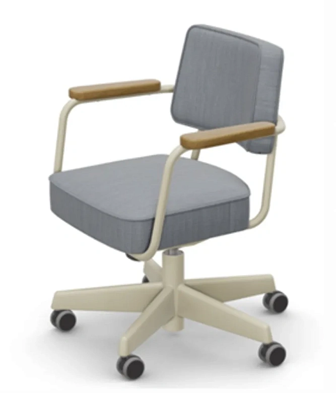 Стул VITRA Fauteuil Direction Pivotant, ice grey melange